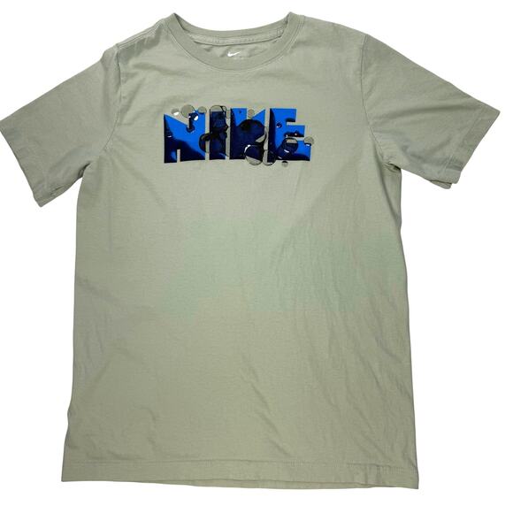 Nike Boys XL Light Green Graphic Tee – Big Kids “Nike” Logo, Gently Used - Picture 1 of 4